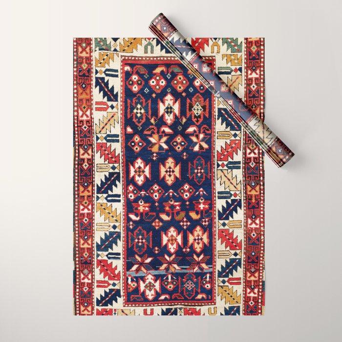 Genje Central Caucasus Rug Print Wrapping Paper Gallery Image 1