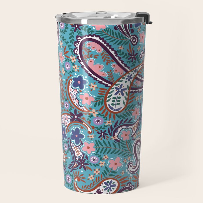 Whimsical Paisley Dance Travel Mug Gallery Image 2