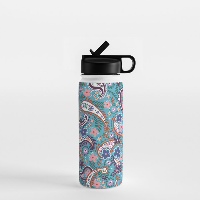 Whimsical Paisley Dance Water Bottle Gallery Image 1