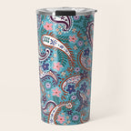 Whimsical Paisley Dance Travel Mug Gallery Image 1