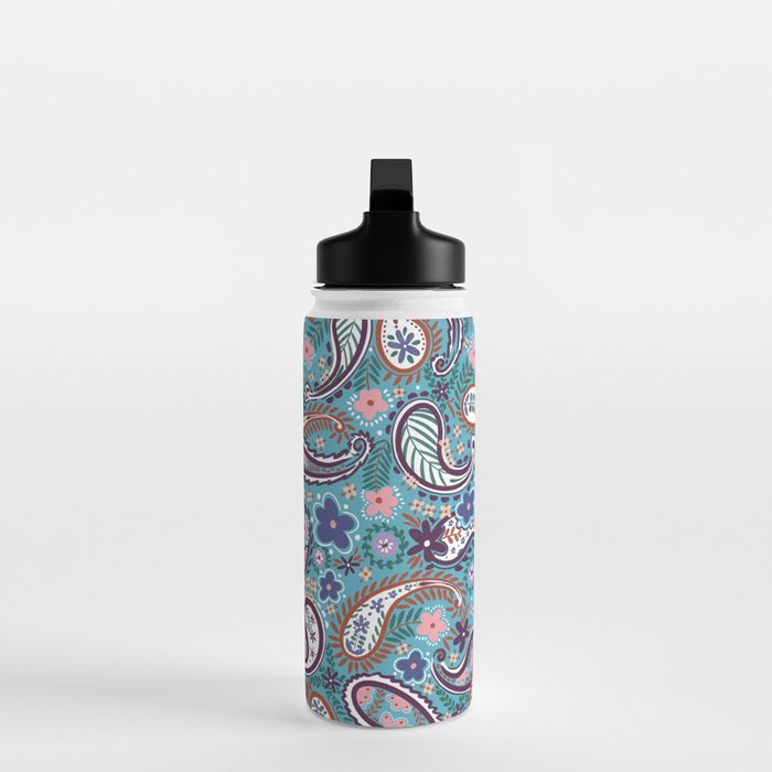 Whimsical Paisley Dance Water Bottle Gallery Image 3