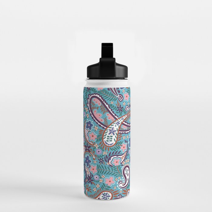 Whimsical Paisley Dance Water Bottle Gallery Image 2