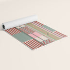 Vintage Striped Geometric Yoga Mat Gallery Image 2