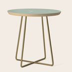 Cancer Zodiac Star Constellation Line Art Soft Sage Side Table Gallery Image 1