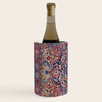 Antique Ornate Plum Spice Persian Kirman Rug Wine Chiller Gallery Image 2