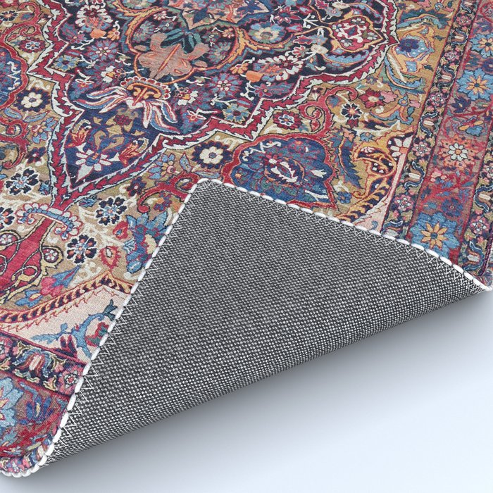 Antique Ornate Plum Spice Persian Kirman Rug Rug Gallery Image 4