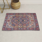 Antique Ornate Plum Spice Persian Kirman Rug Rug Gallery Image 1