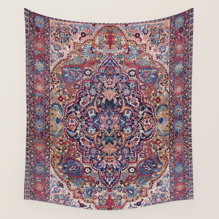 Antique Ornate Plum Spice Persian Kirman Rug Wall Tapestry Gallery Image 4