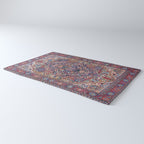 Antique Ornate Plum Spice Persian Kirman Rug Rug Gallery Image 3