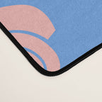 Retro Coastal Shells on Blue Desk Mat Gallery Image 4