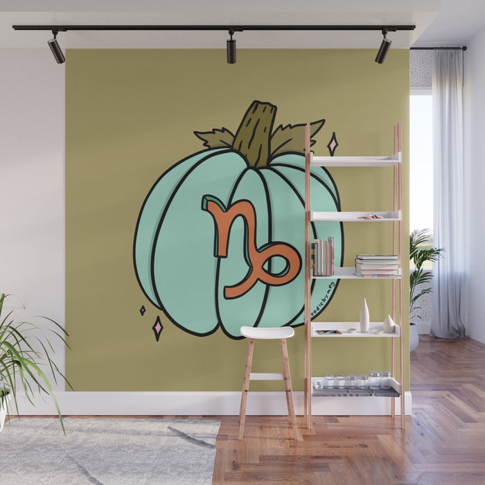 Capricorn Pumpkin Wall Mural Gallery Image 1