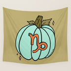 Capricorn Pumpkin Wall Tapestry Gallery Image 4