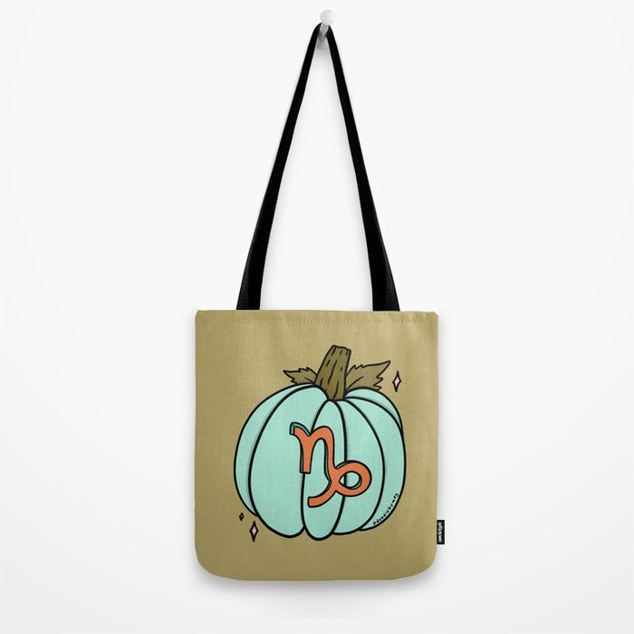 Capricorn Pumpkin Tote Bag Gallery Image 2