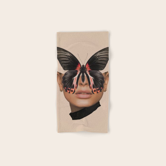 BLACK BUTTERFLY 3 Bath Towel Gallery Image 1