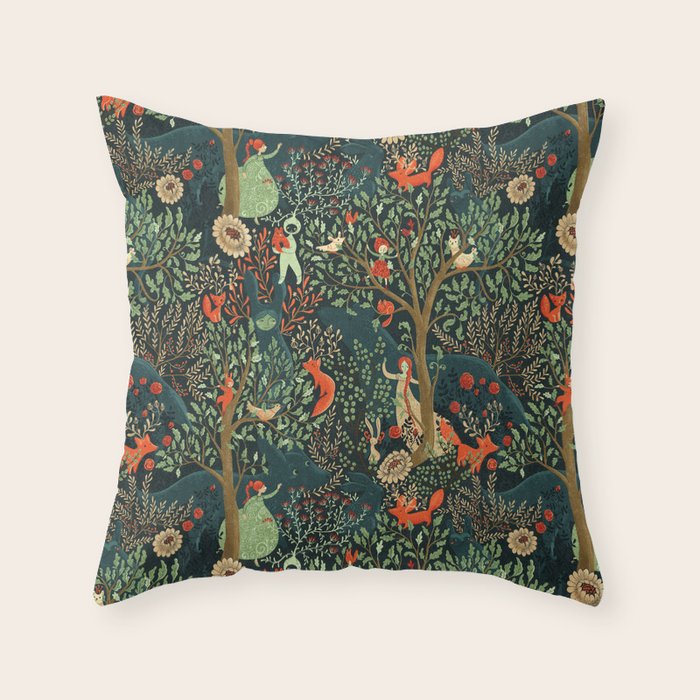 Whimsical Wonderland Throw Pillow Gallery Image 1