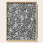 Mysterious Garden - Grayscale  Serving Tray Gallery Image 1