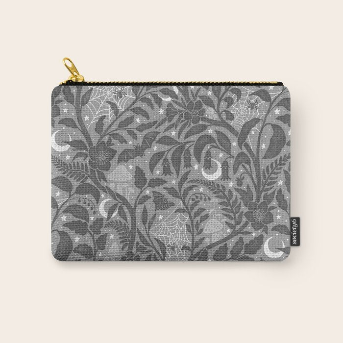 Mysterious Garden - Grayscale  Carry All Pouch Gallery Image 1