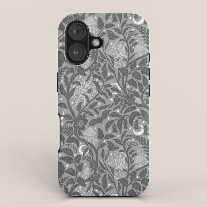 Mysterious Garden - Grayscale  iPhone Case Gallery Image 1
