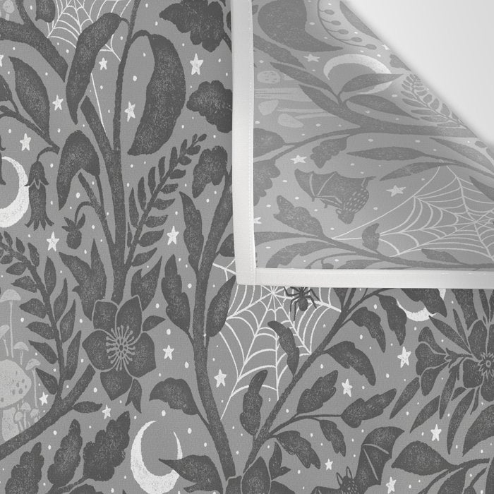 Mysterious Garden - Grayscale  Wall Tapestry Gallery Image 3