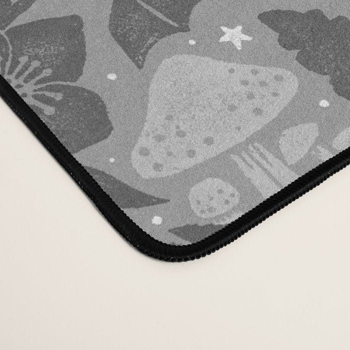 Mysterious Garden - Grayscale  Desk Mat Gallery Image 4