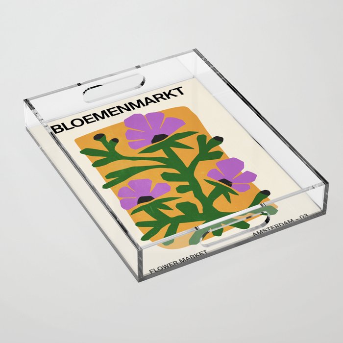 Flower Market III: Amsterdam | Matisse Edition Acrylic Tray Gallery Image 1