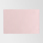 Light Pink and White Vertical Stripe Pattern for Refined Interior Design Rug Gallery Image 2