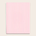 Light Pink and White Vertical Stripe Pattern for Refined Interior Design Notebook Gallery Image 4