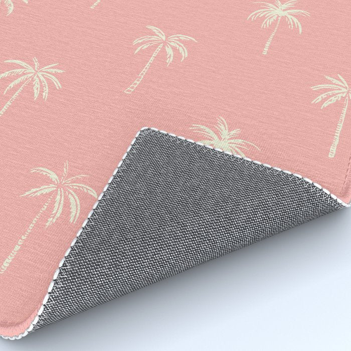 Vintage palm tree beach doodle pattern Rug Gallery Image 4