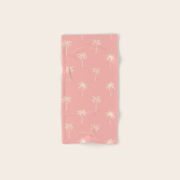 Vintage palm tree beach doodle pattern Bath Towel Gallery Image 1