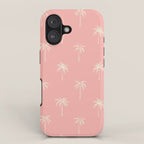 Vintage palm tree beach doodle pattern iPhone Case Gallery Image 1