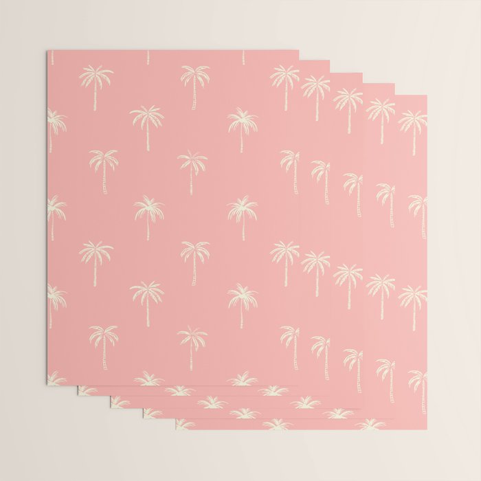 Vintage palm tree beach doodle pattern Wrapping Paper Gallery Image 3