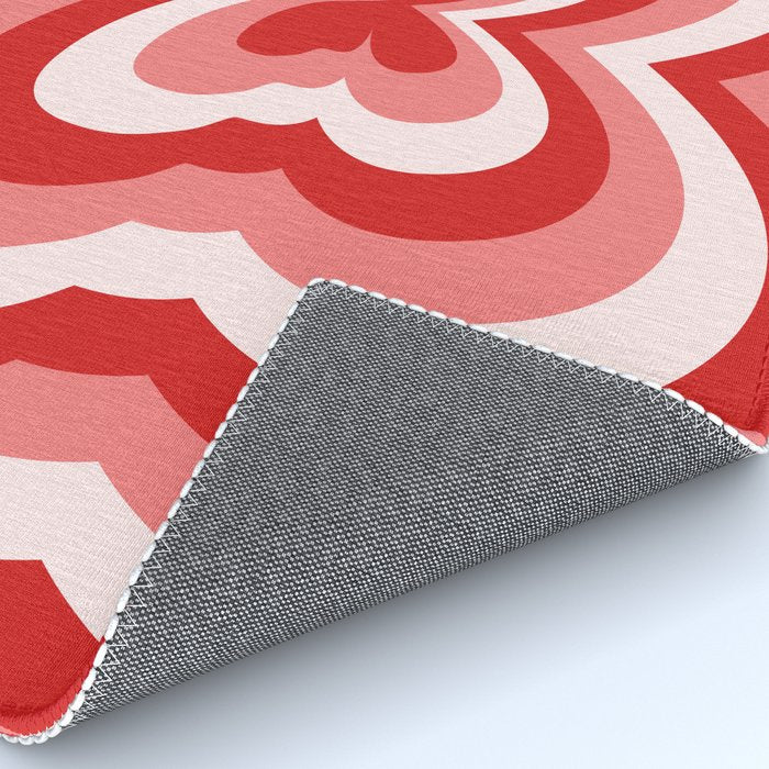 Retro 70s Butterfly in Red Rug Gallery Image 4