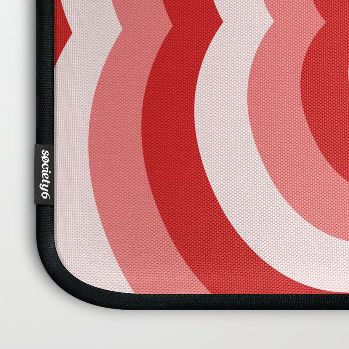 Retro 70s Butterfly in Red Laptop Sleeve Gallery Image 3