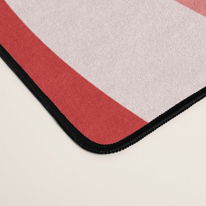 Retro 70s Butterfly in Red Desk Mat Gallery Image 4