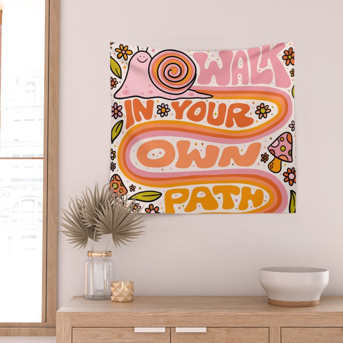 Walk In Your Own Path Wall Tapestry Gallery Image 2
