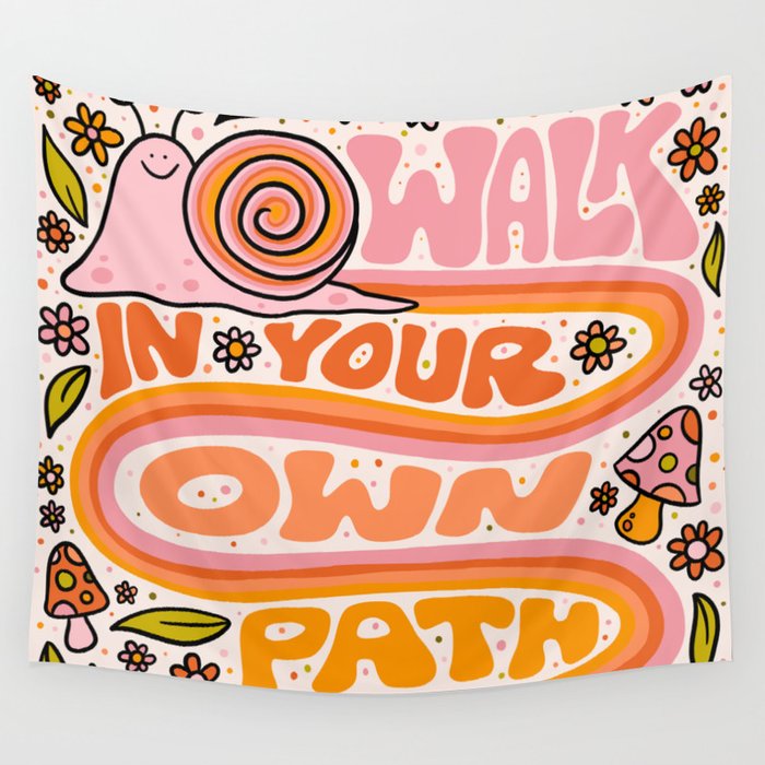 Walk In Your Own Path Wall Tapestry Gallery Image 4