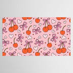 Valentine Cherry Print Tablecloth Gallery Image 2