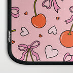 Valentine Cherry Print Laptop Sleeve Gallery Image 3