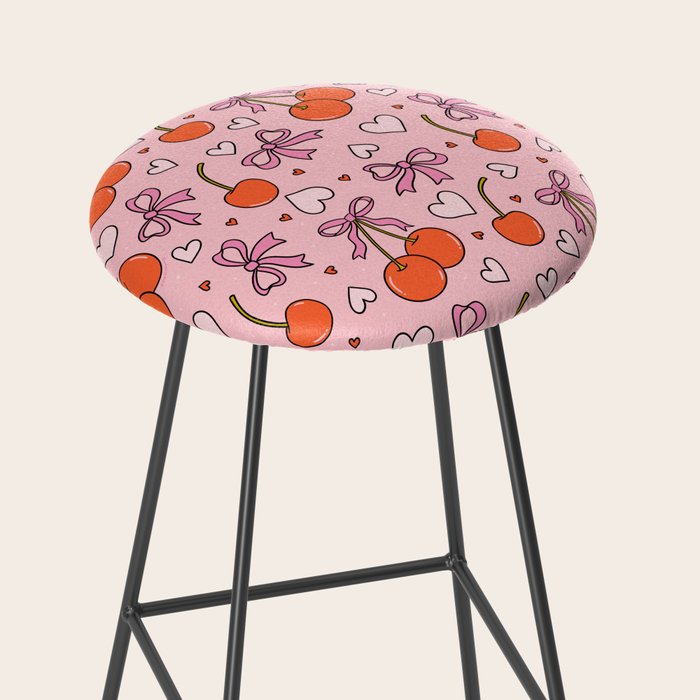 Valentine Cherry Print Stool Gallery Image 2