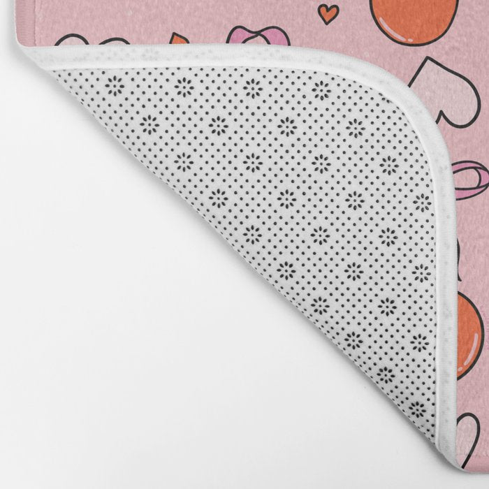 Valentine Cherry Print Bath Mat Gallery Image 2
