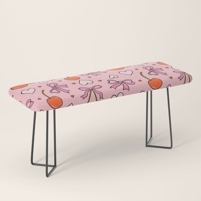 Valentine Cherry Print Bench Gallery Image 1