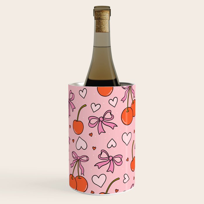 Valentine Cherry Print Wine Chiller Gallery Image 1