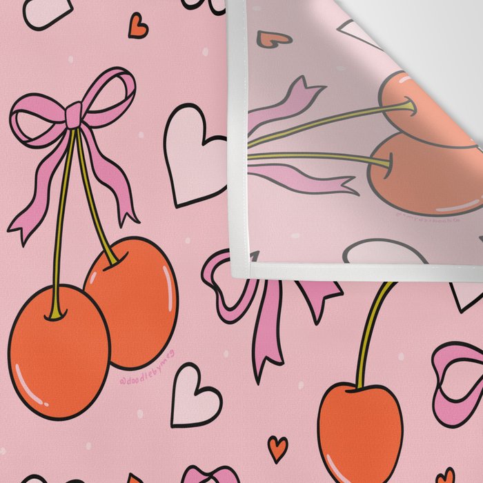 Valentine Cherry Print Wall Tapestry Gallery Image 3