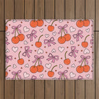 Valentine Cherry Print Outdoor Rug Gallery Image 1