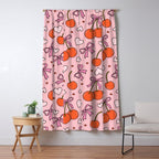 Valentine Cherry Print Window Curtain Gallery Image 5