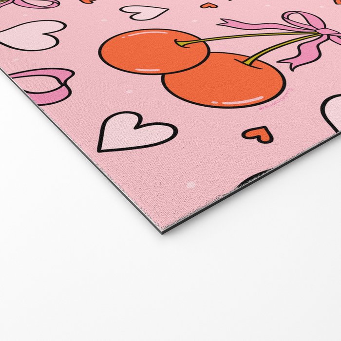 Valentine Cherry Print Welcome Mat Gallery Image 2