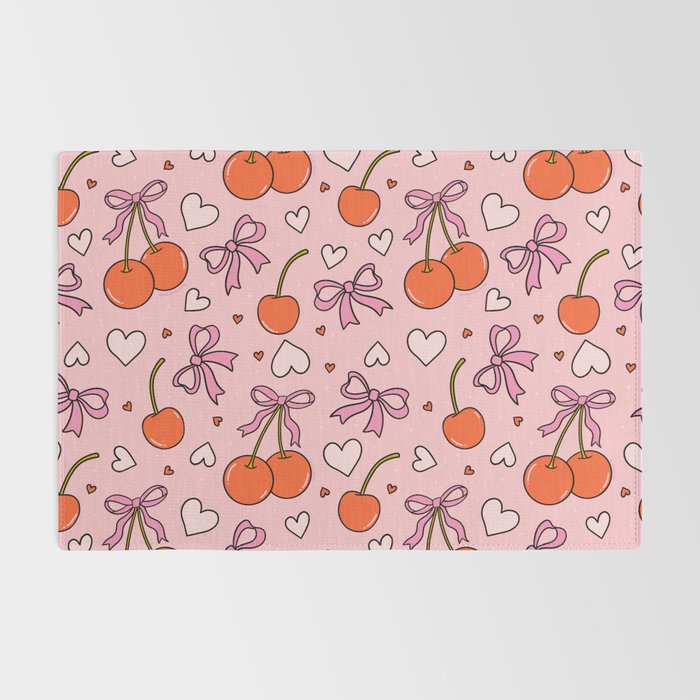 Valentine Cherry Print Rug Gallery Image 2