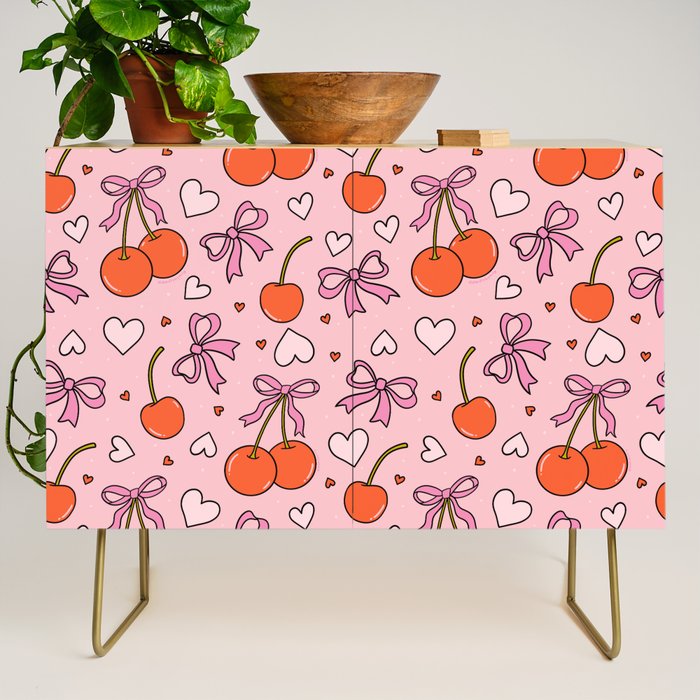 Valentine Cherry Print Credenza Gallery Image 1