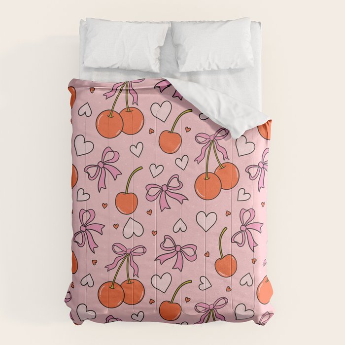 Valentine Cherry Print Comforter Gallery Image 6