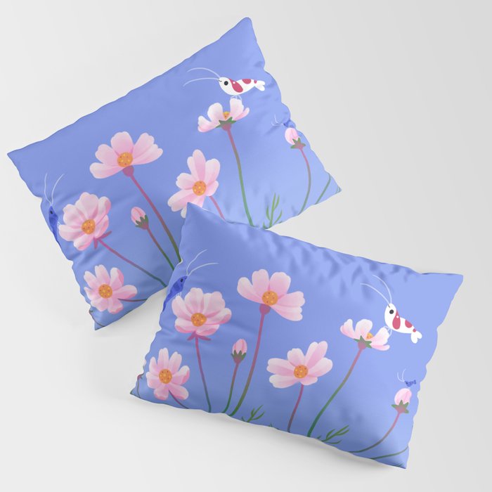 Cosmos and shrimp Pillow Sham Gallery Image 3